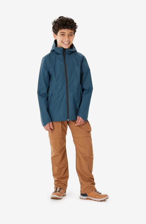 Produktbild Quechua Wanderjacke MH500 Kinder Gr. 122–170 wasserdicht Wandern blau (140)