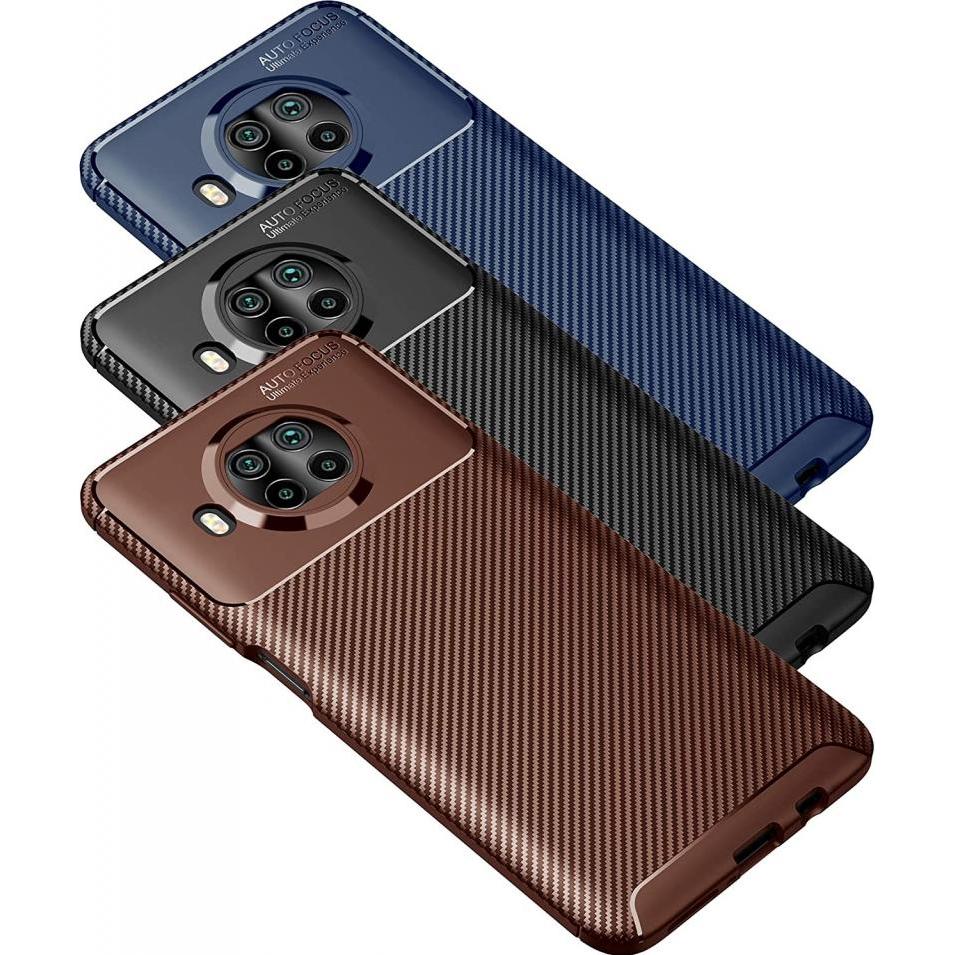 Thumbnail - Screenguard Xiaomi Mi 10T Lite Hülle Carbon Design TPU Case (Xiaomi Mi 10T Lite), Smartphone Hülle, Schwarz