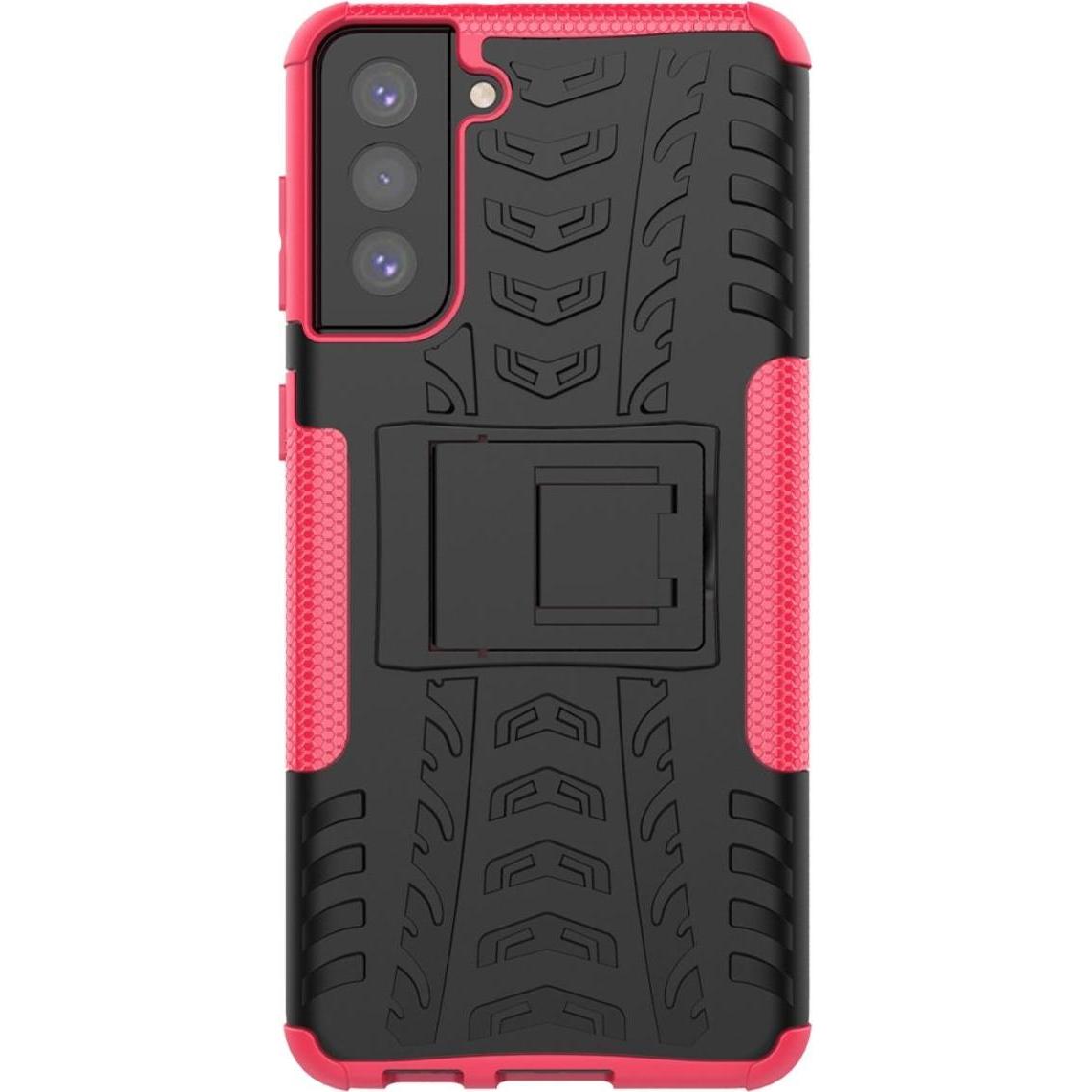 Thumbnail - König Design Hülle Handy Schutz für Samsung Galaxy S21 Plus Case Cover Tasche Etuis Rosa Neu (Samsung Galaxy S21+), Smar...