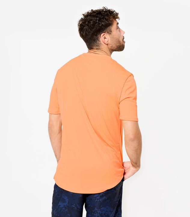 Immagine prodotto Domyos Men's Short-Sleeved Crew Neck Breathable Fitness T-Shirt - Orange (L)