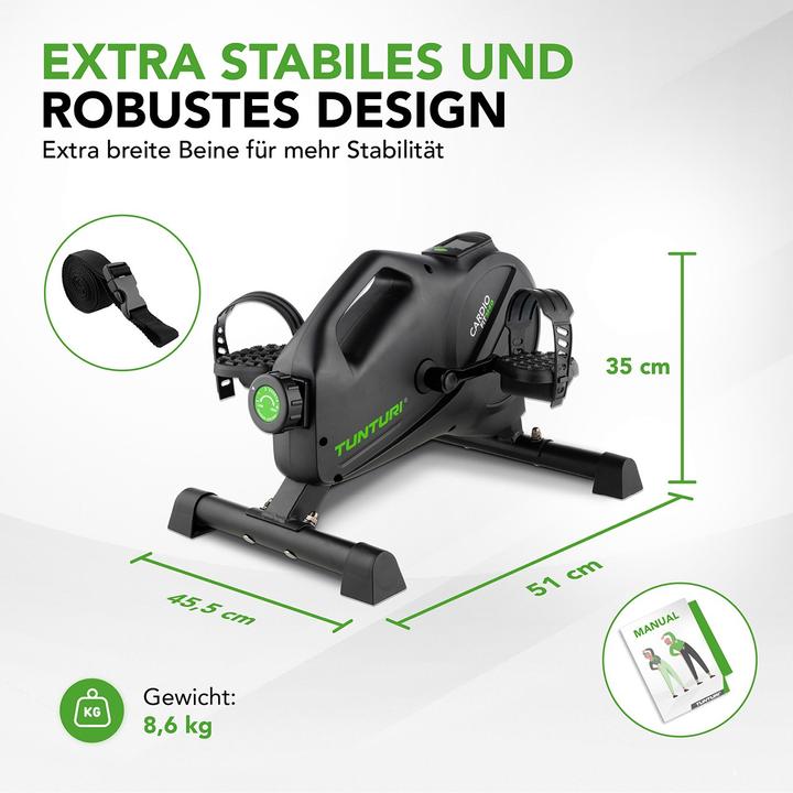 Produktbild Tunturi Mini Bike mit Computer M40