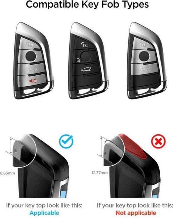 Produktbild Spigen BB100 Bmw Schlüsselanhänger Hülle Schwarz