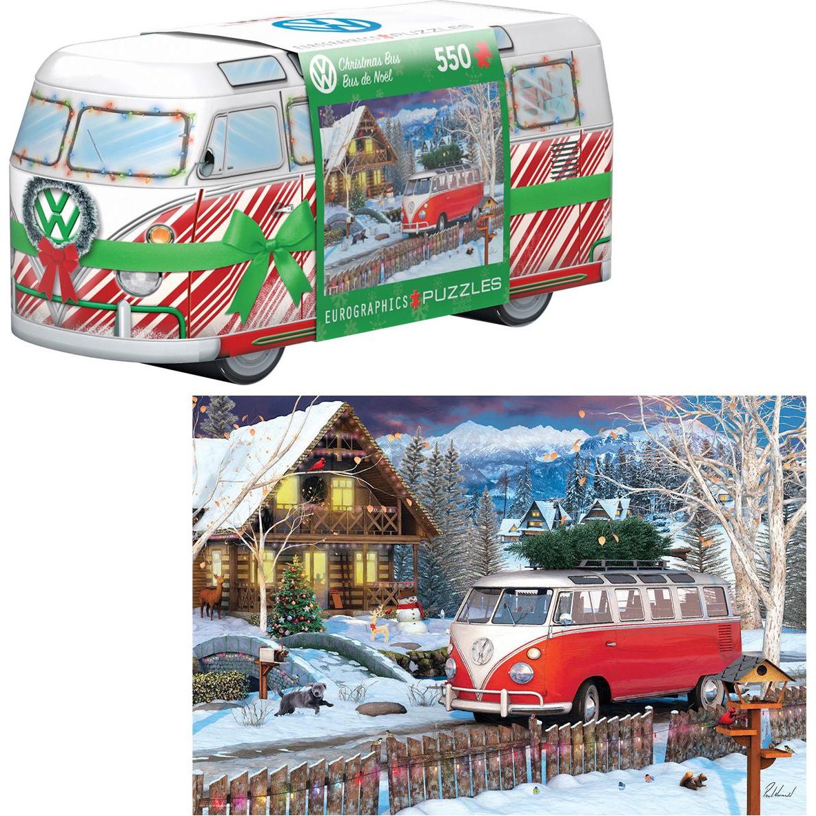 Thumbnail - Eurographics Weihnachtsbulli Puzzledose 550 Teile (550 Teile)