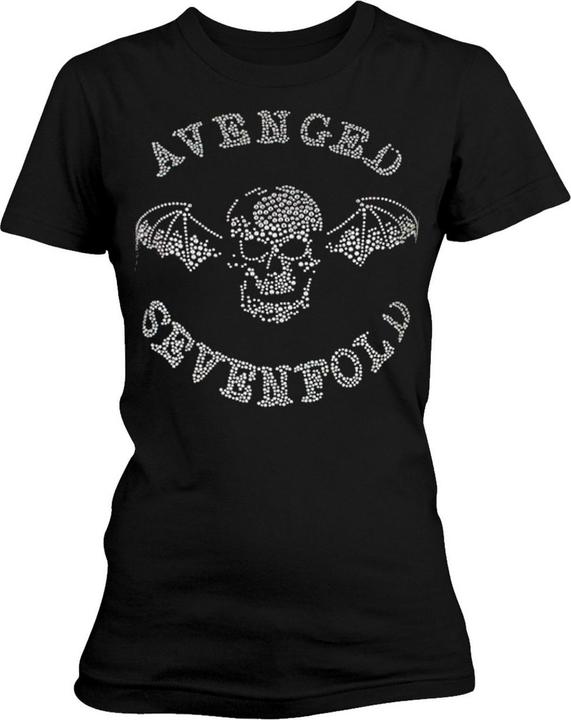 Immagine prodotto Avenged Sevenfold Death Bat Maglietta Diamante Donna (XXL)