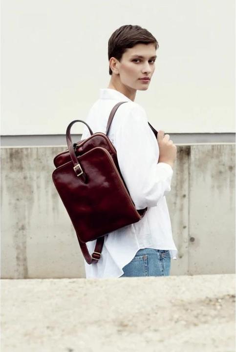 Produktbild Only-Bags.Store Damen Lederrucksack, Cabrio Tasche