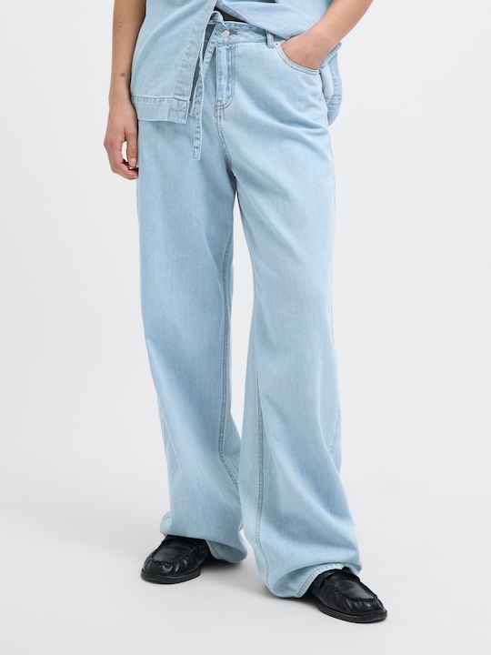 Image du produit JJXX JXSURA WIDE MW LINEN BLEND JEANS DNM Weit geschnitten (26)