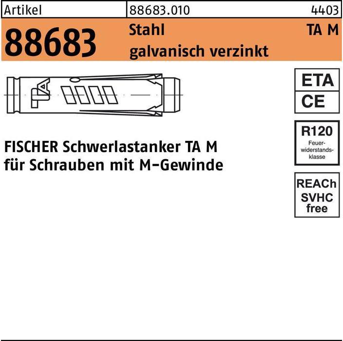 Produktbild Fischer Schwerlastanker TA M12 (25 Stk.)