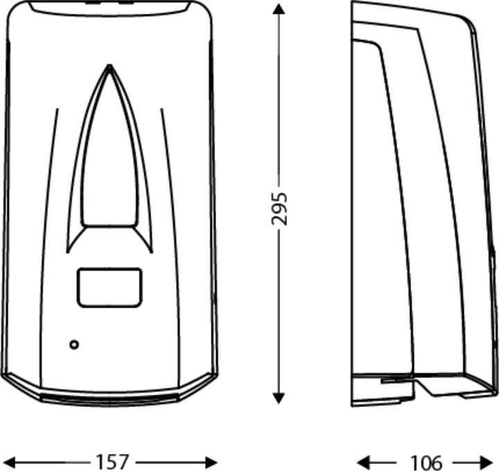 Actual product image JVD Dispenser automatic white