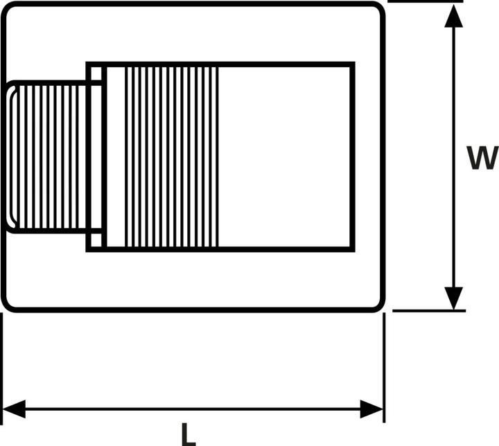 Actual product image HellermannTyton Adhesive base (25 mm, 500 pcs.)