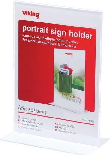 Office Depot Table stand Straight A5 High Transparent 149 x 83 x 214 mm (A5)