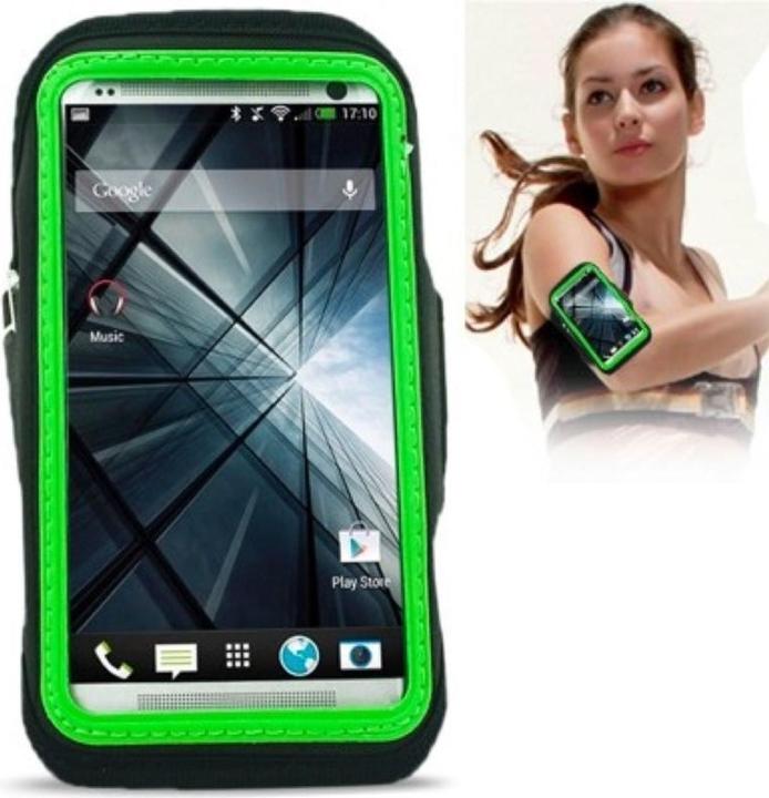 Actual product image König Design Sport Armband Case for Mobile HTC One M7 Green