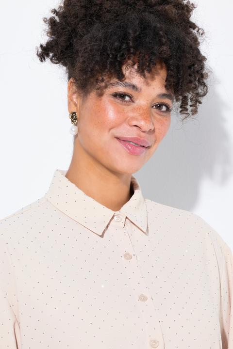 Produktbild Miamoda Bluse, oversized, allover mit Glitzersteinchen (54)