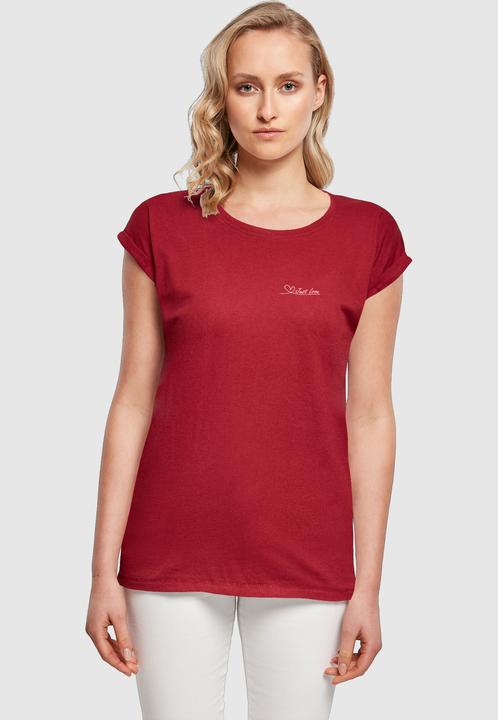 Produktbild Merchcode Ladies Just love Extended Shoulder Tee - 116533 (S)