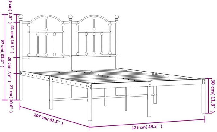 Image du produit vidaXL Bettgestell (120 x 200 cm)