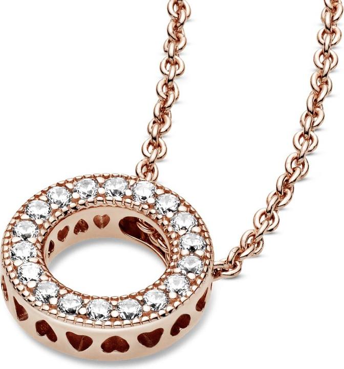 Image du produit Pandora Collier réversible avec le logo de la rose (Or rose)