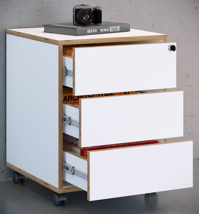 Produktbild VCM Büro Rollcontainer Salia 3 Schublade (50 x 42 x 45 cm)