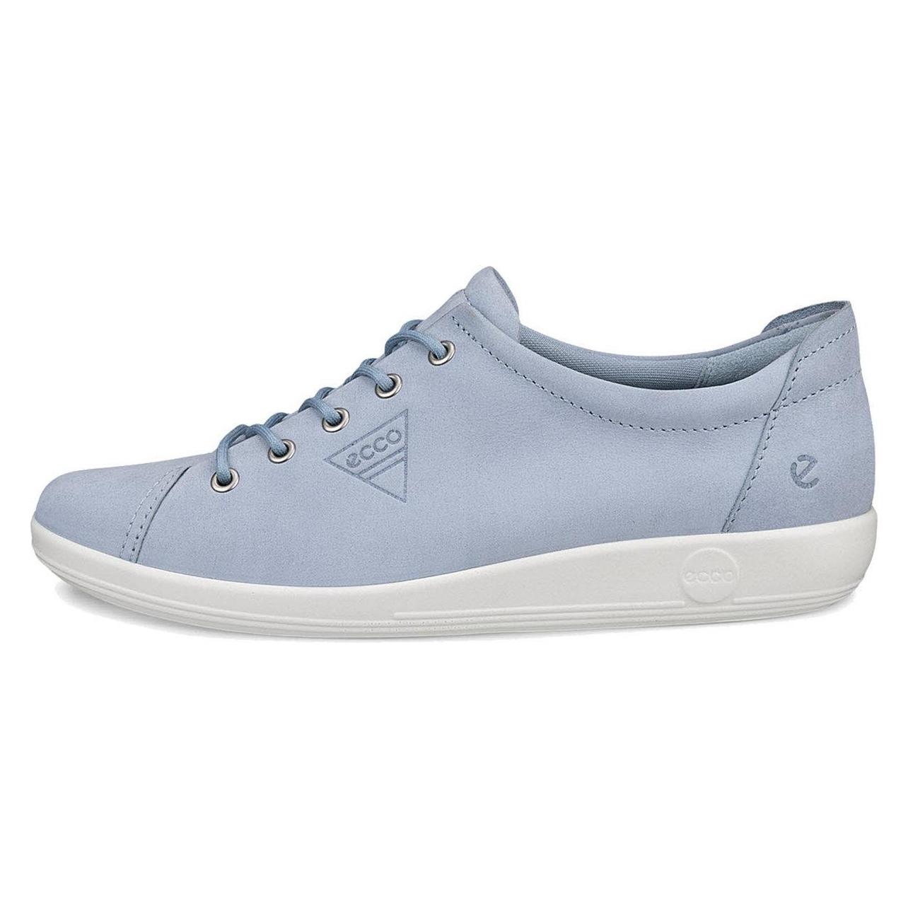 Ecco, Vrouwen, Lace-Ups, Soft 2.0 Dames Sneaker - Blue - Maat 38, Blauw, (38)
