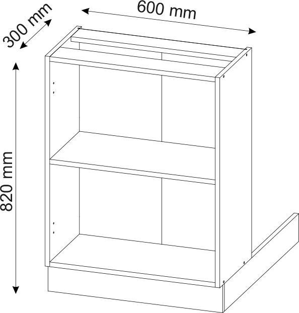 Produktbild Vicco Kücheninsel Fame-Line (60 x 70 x 82 cm)