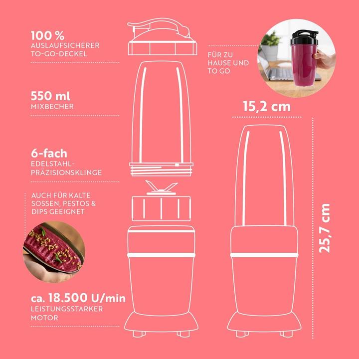 Produktbild Gourmetmaxx Mixer & Smoothie Maker Set (1000 W)