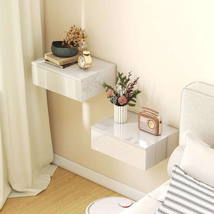 Immagine prodotto Homcom Nachttisch Spanplatte Weiss