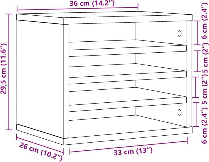 Immagine prodotto vidaXL Schreibtisch-Organizer