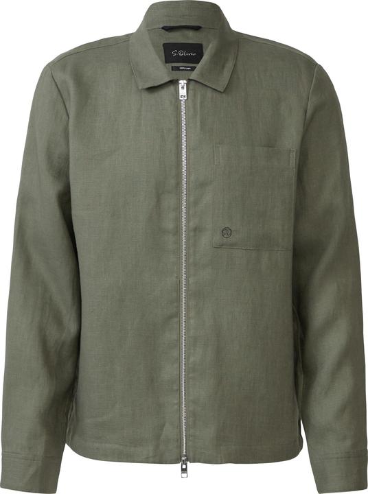 Image du produit S.Oliver Indoor-Jacke Overshirt aus Leinen mit Eingrifftaschen (56)