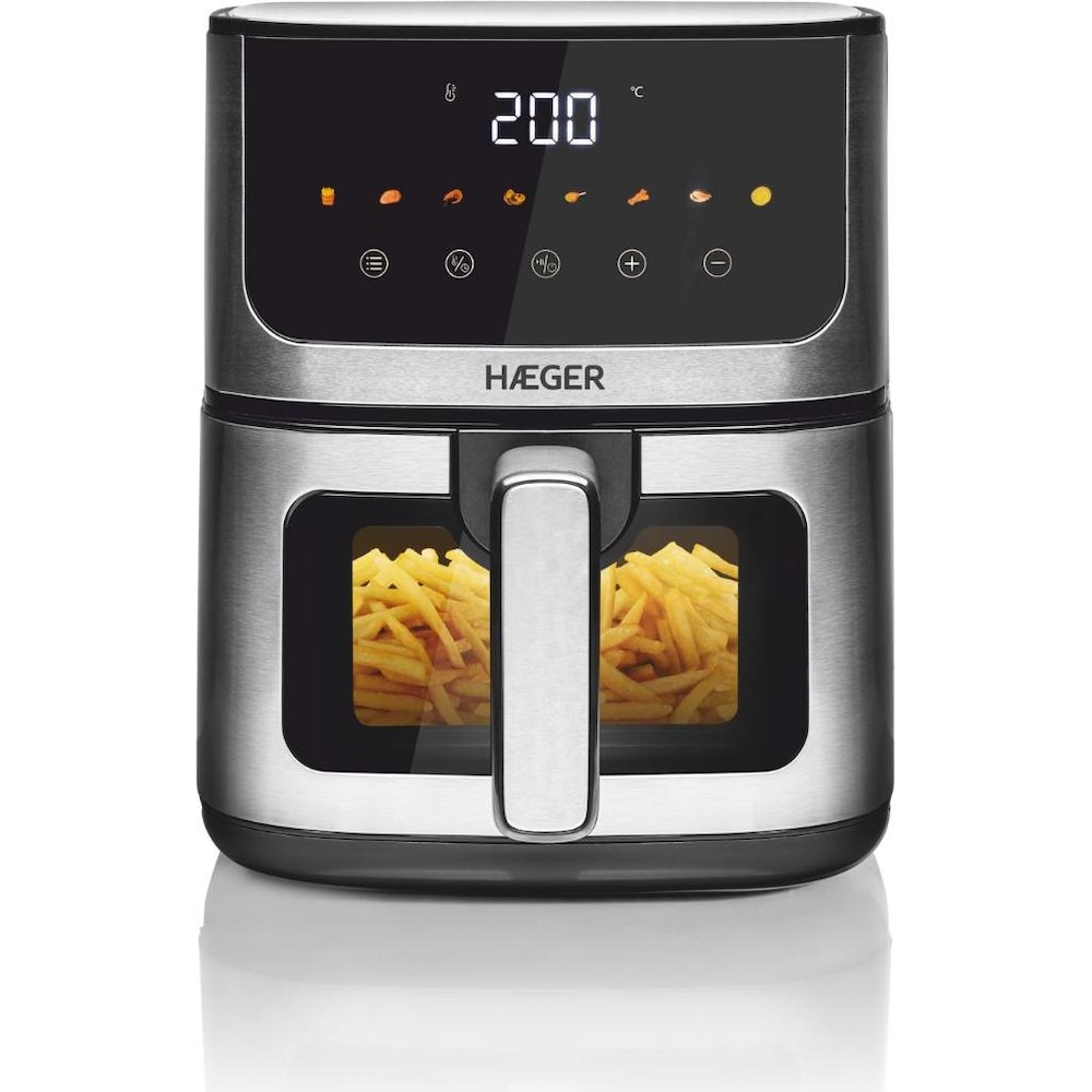 Haeger AF-D47.005A, Fritteuse, Silber, Schwarz
