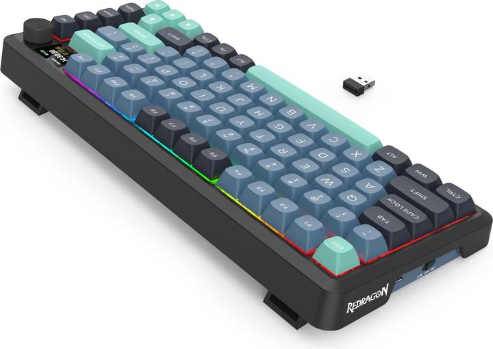 Actual product image Redragon K724GBG-RGB-PRO Behemoth (Eng. Int., Cable, Wireless)