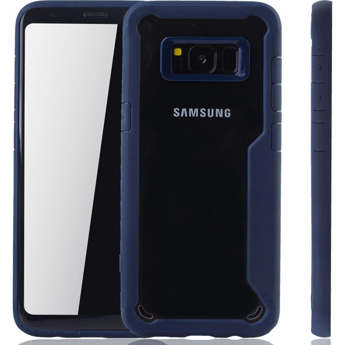 König Design Handyhülle für Samsung Galaxy S8 Plus Schutzcase Backcover Bumper Etuis Blau (Samsung Galaxy S8+), Smartpho...
