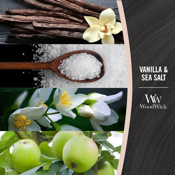 Productafbeelding WoodWick Vanilla & Sea Salt (609 g)