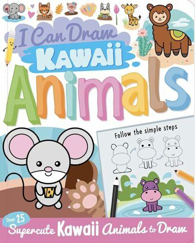 Image du produit Je peux dessiner des animaux kawaii (Anglais, 2024)