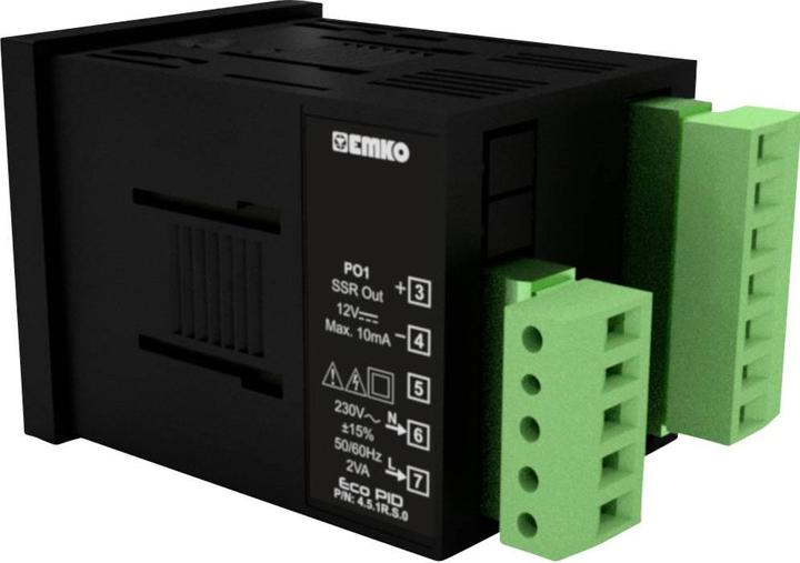 Actual product image Emko ecoPID.4.5.1R.S.0 Temperature controller Pt100, J, K, R, S, T, L -199 to +999°C Relay 5 A, SSR (L