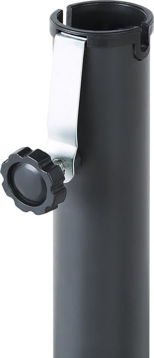 Actual product image Beliani Parasol stand black cross base 100 x 100 cm VICCHIO