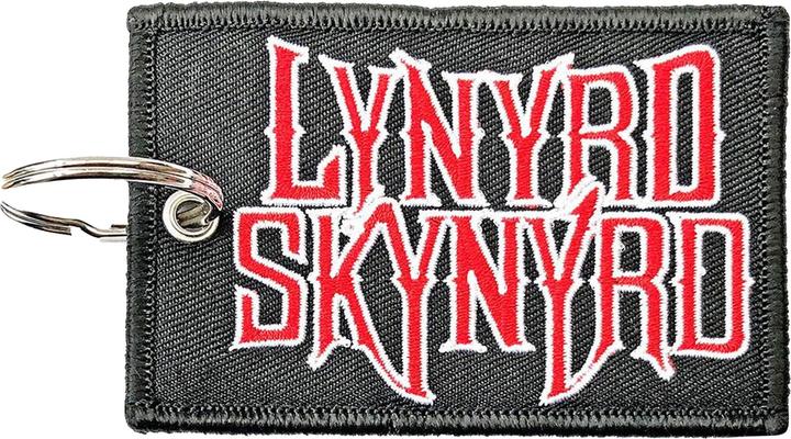Actual product image Lynyrd Skynyrd Double Sided Patch Logo Keyring