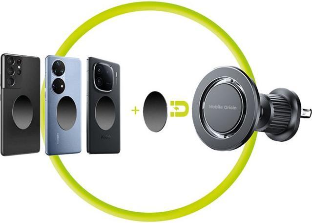 Actual product image Mobile Origin Magnetic Vent Car Holder MO9 with Metal Plate