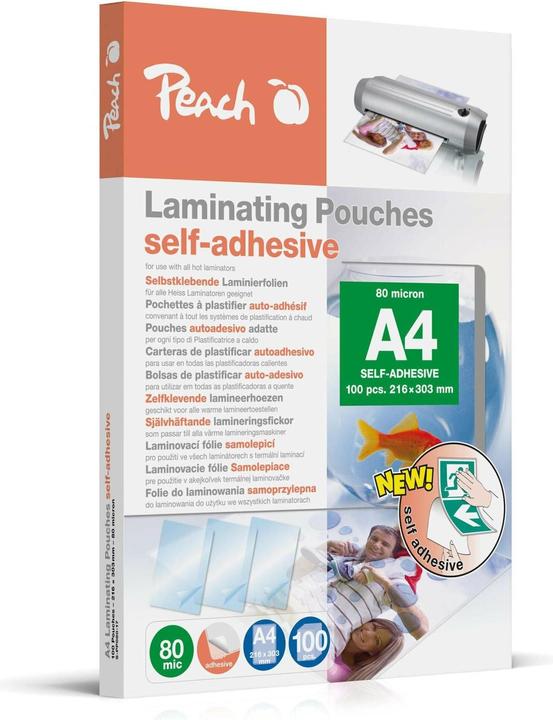Produktbild Peach Laminierfolie A4 (A4, 100 Stk., 80 µm)