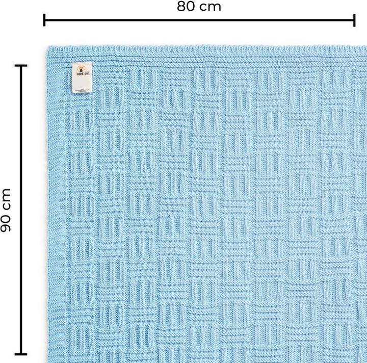 Image du produit Sonnenstrick Couverture bébé Couverture douillette Couverture en coton Couverture d'éveil (90 x 80 cm)