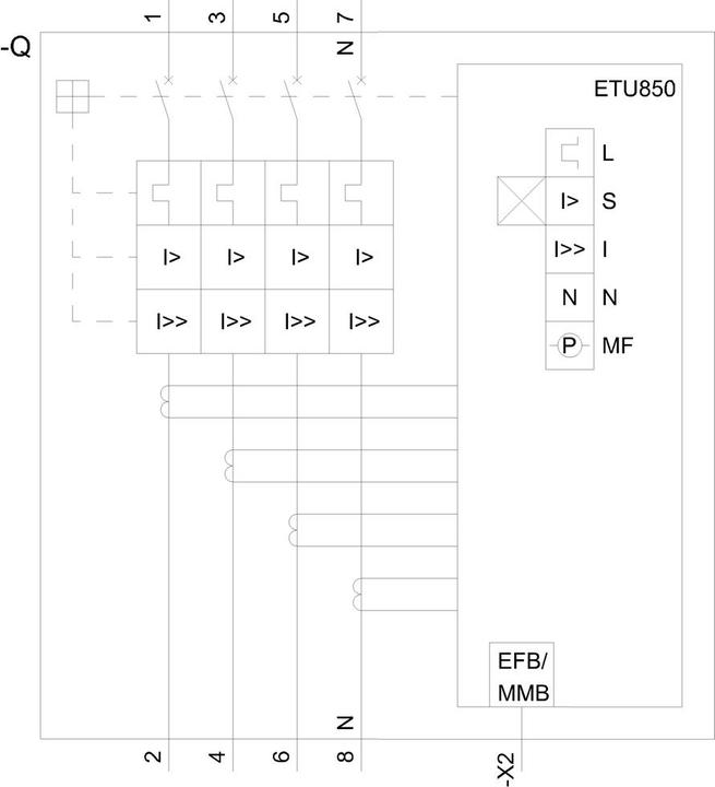 Immagine prodotto Siemens Interruttore automatico 400A 4p 160-400A/In 3VA6340-6KP41-0AA0