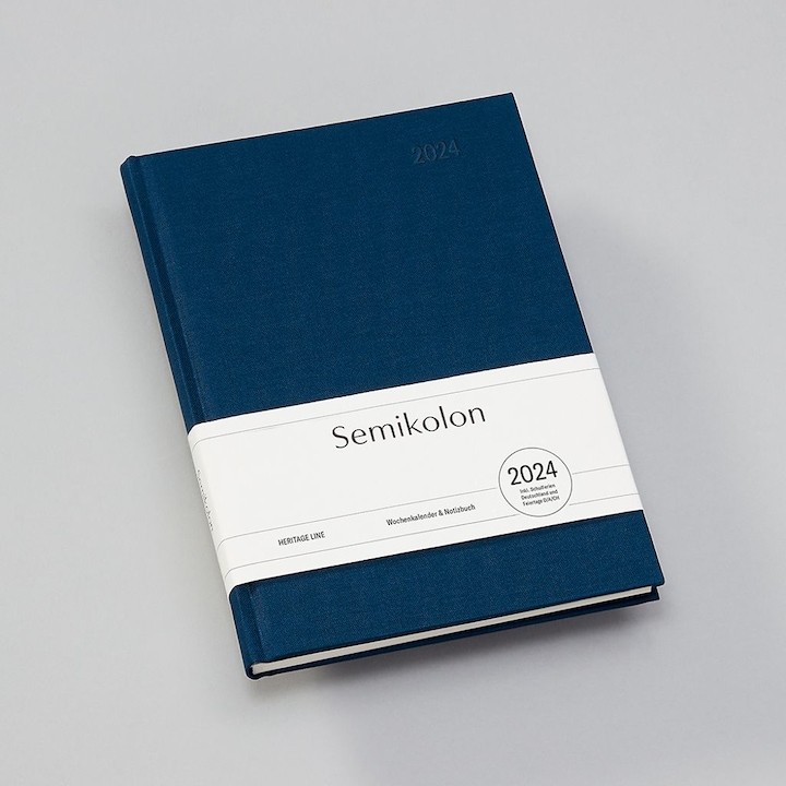 Produktbild Semikolon HL Wochenkalender & Notizbuch 2024 (A5), 13 Monate, Marine, DE