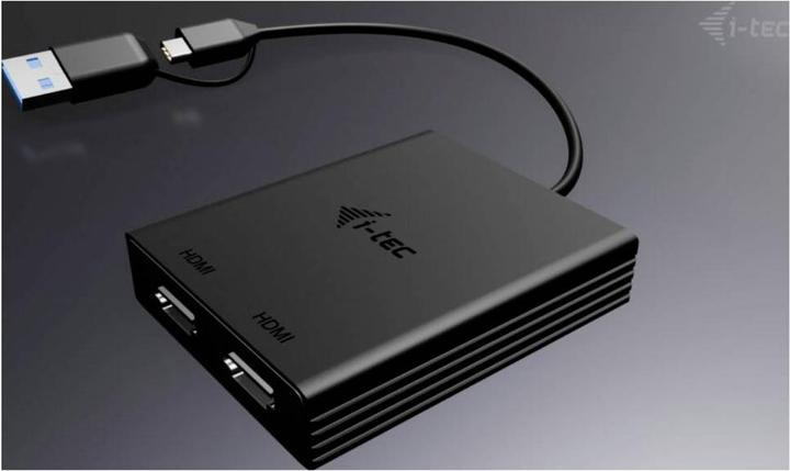Produktbild i-tec Cadual4khdmi (HDMI, USB Typ-C, USB-A, 27 cm)
