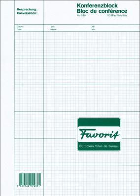 Image du produit Favorit Bloc de conférence (50 x)