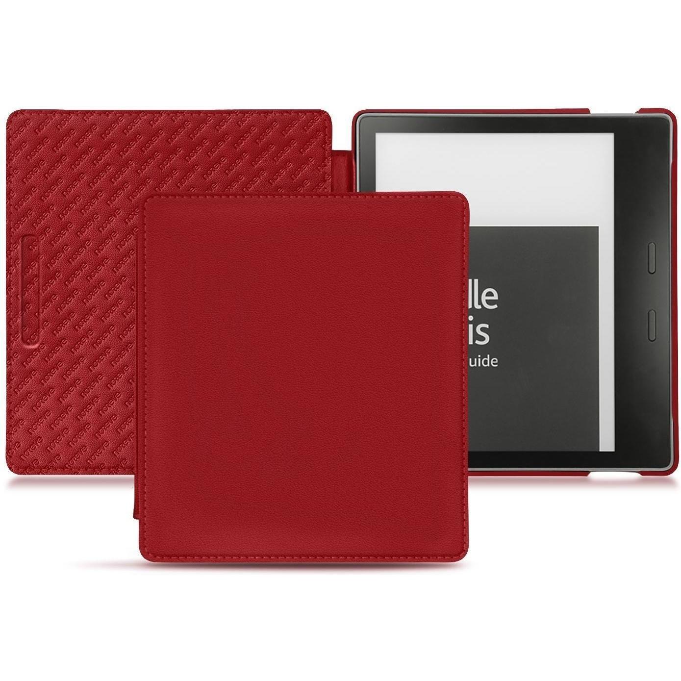 Noreve Lederschutzhülle horizontal (Kindle Oasis (2019)), eReader Zubehör, Rot