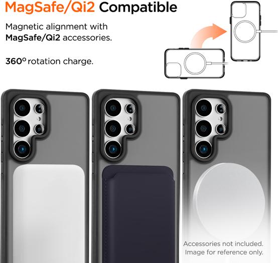 Image du produit Eiger 3m Ultra-Protection Magsafe-Case GRS Blizzard Magsafe Case GRS Black (Samsung Galaxy S25 Ultra)