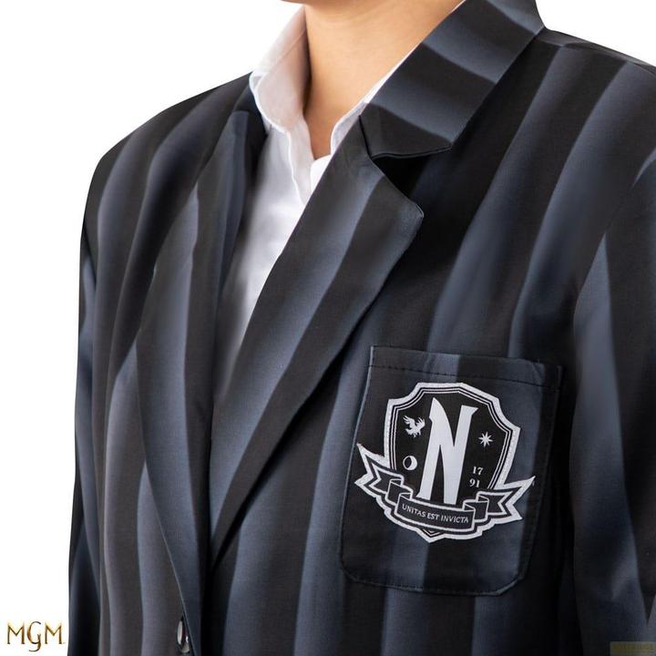 Immagine prodotto Cinereplicas Mercoledì veste Nevermore Academy Blazer nero a righe (L) (L)