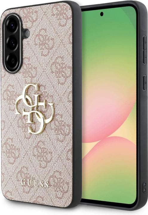 Actual product image Guess PU 4G Metal Logo Case für A566B Samsung Galaxy A56 5G - pink (Samsung Galaxy A56 5G)