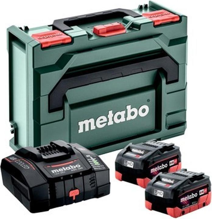Metabo Basic-Set 2x LiHD 8 Ah + ASC 290 + metaBOX 145 685303000 Werkzeug-Akku un (18 V)
