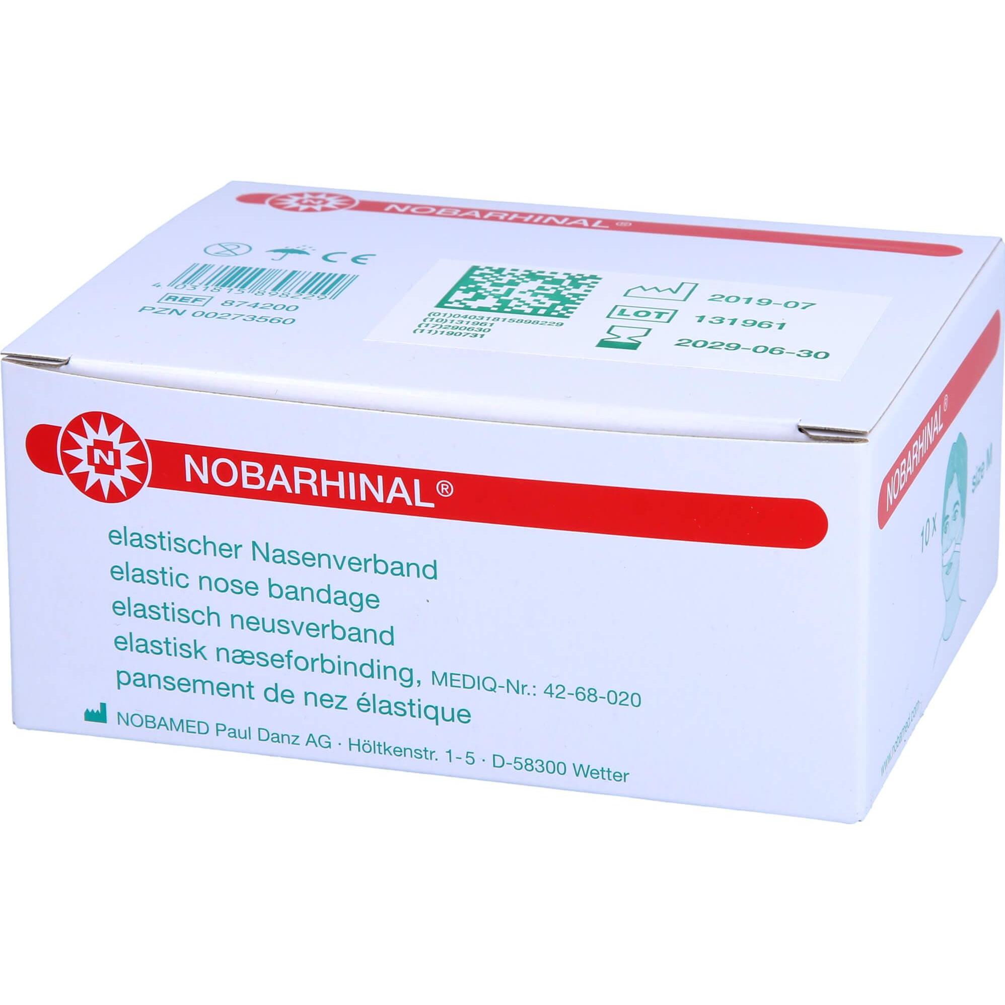 Thumbnail - Nobamed, Verbandsmaterial, Nobarhinal Mittel Nasenverbände, 10 St Ver