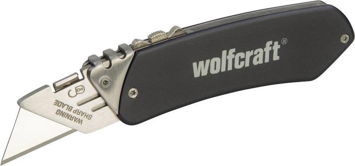 Produktbild wolfcraft 1 Alu-Freizeitmesser, einziehbare Klinge (Cutter)