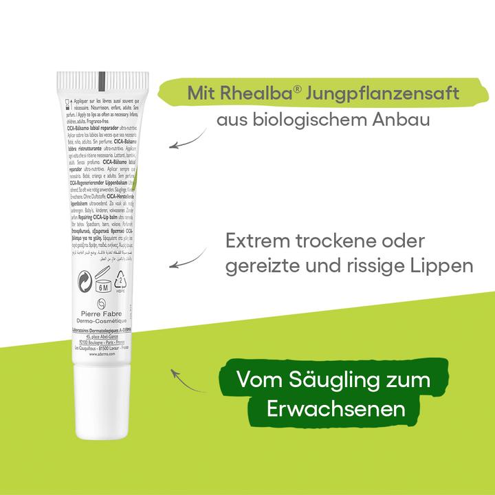 Valori nutrizionali e ingredienti A-Derma Dermalibour+ Balsamo riparatore Cica-Lip (Balsamo per le labbra, 15 ml)