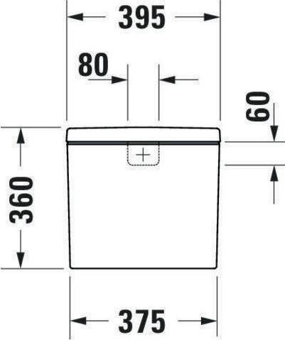 Produktbild Duravit Spülkasten D-NEO f Kombi Anschluss rechts oder links weiss